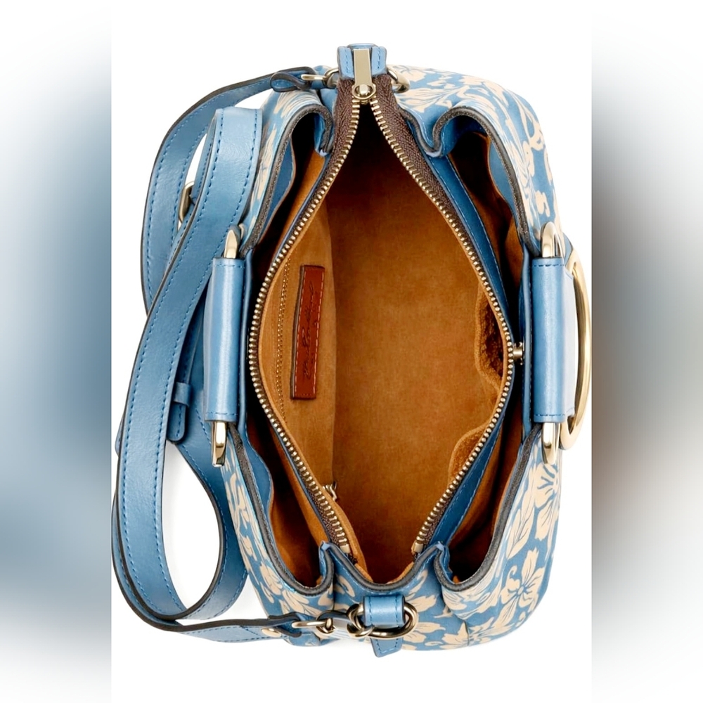 Patricia Nash Greek Floral Empoli Satchel - Picture 3 of 8
